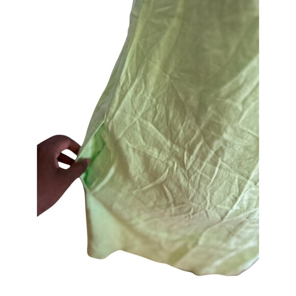 A New Day Sleeveless Lime Green Linen A-Line Dress Size Small NWT - Picture 4 of 11